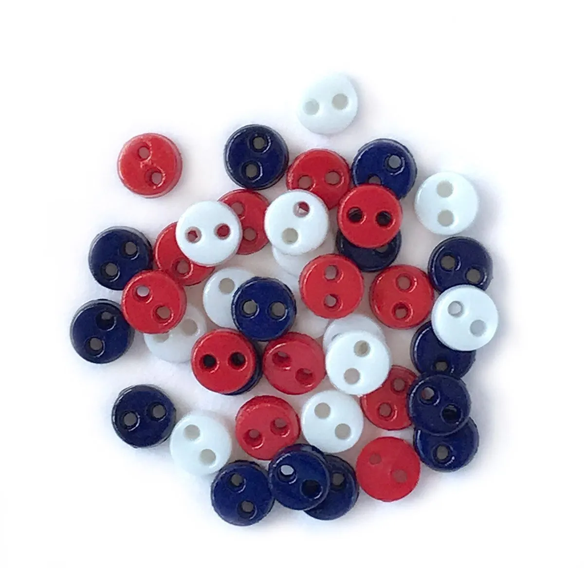 Buttons Galore Micro Knöpfe 35 Stück 4 mm glänzend
