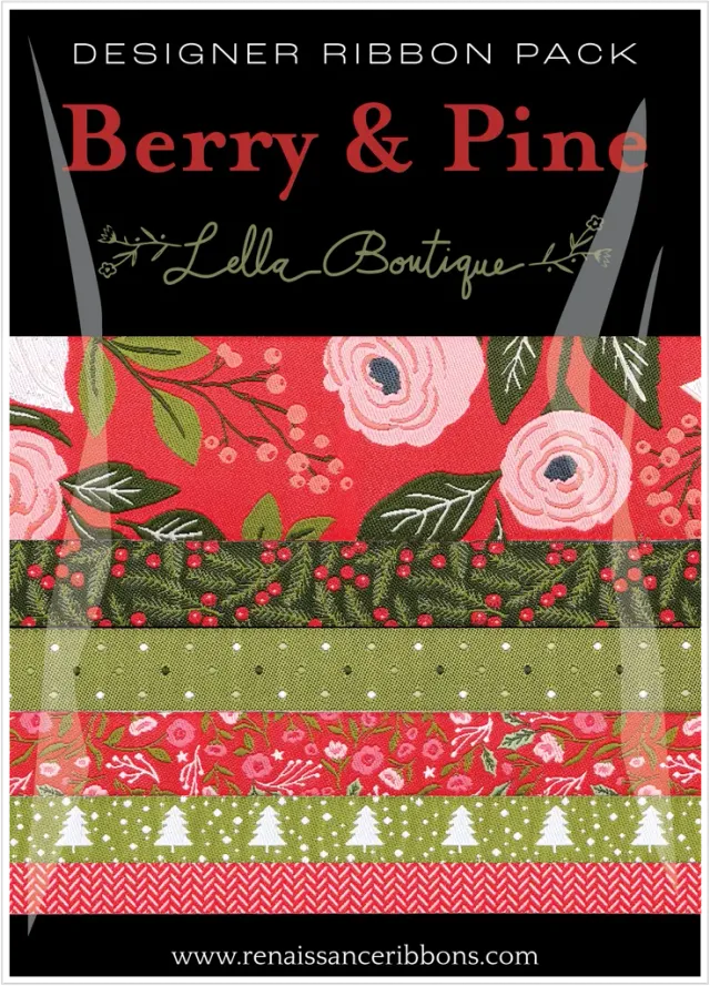 Renaissance Ribbon Berry and Pine Bänder-Set