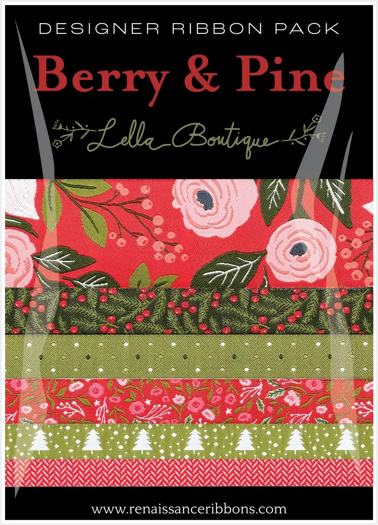 Renaissance Ribbon Berry and Pine Bänder-Set