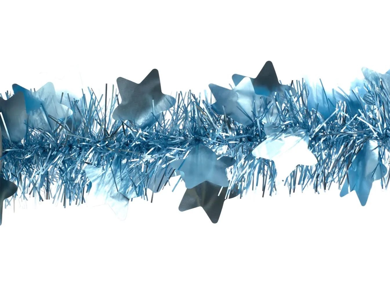 Creativery Weihnachtsgirlande Lametta mit Sternen