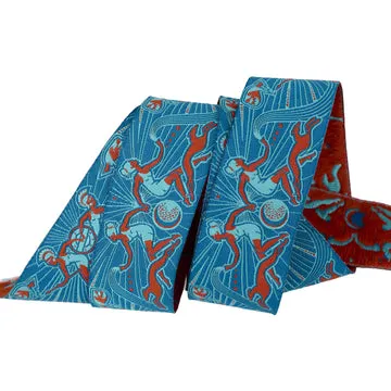Renaissance Ribbon Mythical Powerhouse Jacquardband 1 Yard petrol