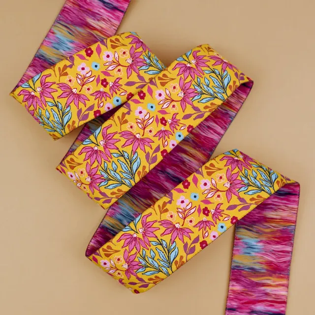 Renaissance Ribbon Sunset Cottage Sunset Meadow Webband 1 Yard 38mm