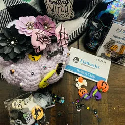 Buttons Galore Flatbackz Thrills Chills Halloween 5 Stk