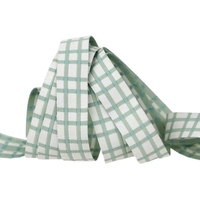 Renaissance Ribbon Montana Bloom Blue Plaid Schmuckband 1 Yard blau