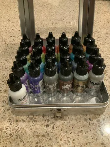 Idea-ology Tim Holtz Alcohol Ink Storage Tin Blechdose