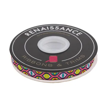 Renaissance Ribbon Tabby Road Cat Eyes Webband 3/8" 1 Yard gewebt