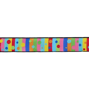 Renaissance Ribbon Soda Pop Bubbly Stripe Webband 22 mm 1 Yard bunt