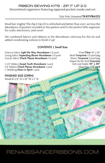 Renaissance Ribbon Zip It Up 2.0 Nähset Untamed Base Organizer
