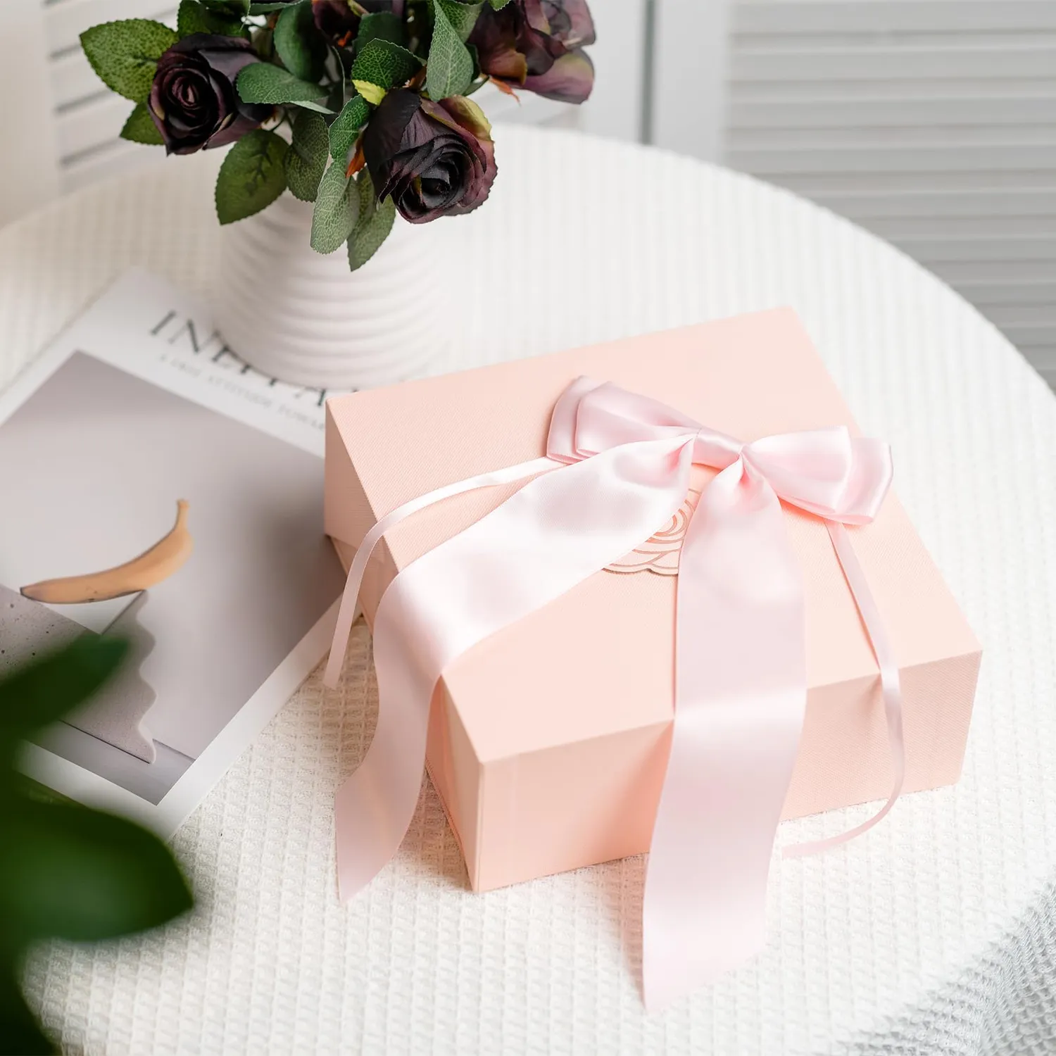 MORSUNBELA Geschenkschleife Deko groß