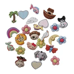 Buttons Galore Zoo Animal Novelty Button Assortment Tierknöpfe 50 Stück