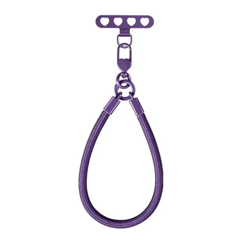 MORSUNBELA Handschlaufe Handykette Kurz Violett 15 cm