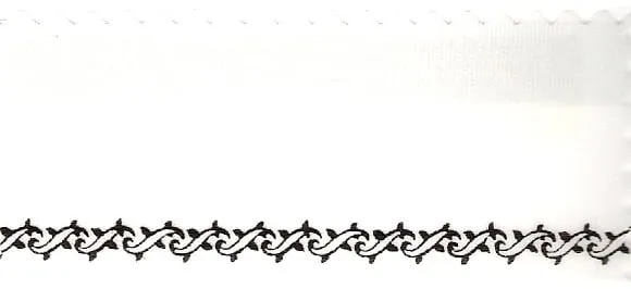 ALJO DESIGN Satin-Kranzband Weiß Z-Ranke Schleifenband 25 m