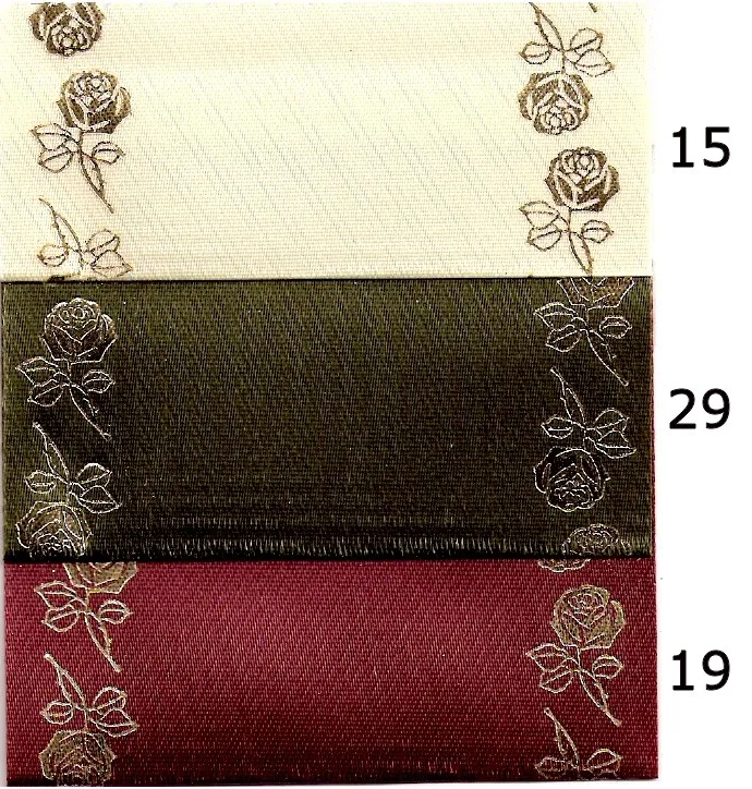 ALJO DESIGN Satin-Kranzband Rosen-Rand Kranzband 25 m Laserdruck