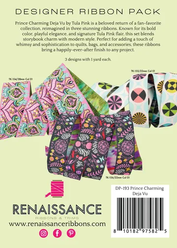 Renaissance Ribbon Prince Charming Deja Vu Webband 3er Pack