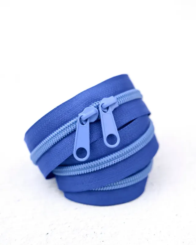 Renaissance Ribbon Blue Bolt Taschen-Reißverschluss Nr.5 blau