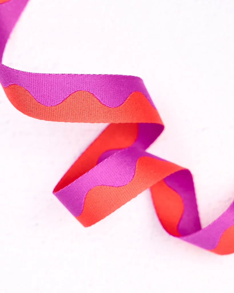 Renaissance Ribbon Wavy Webbing Gurtband Nylon
