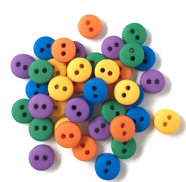 Buttons Galore Gemstone Miniknöpfe 35 Stück matt
