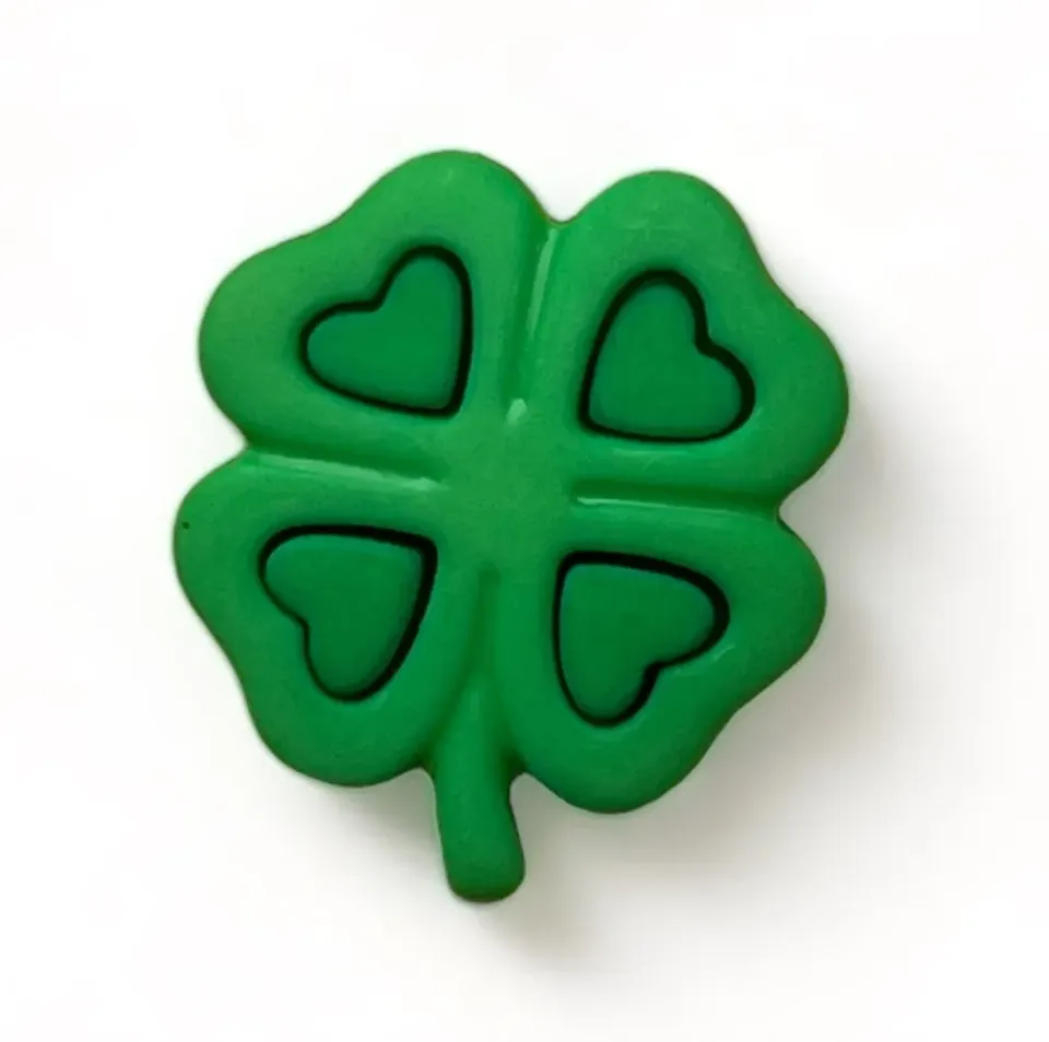 Buttons Galore 4 Leaf Clover Bulk Button Kleeblattknöpfe