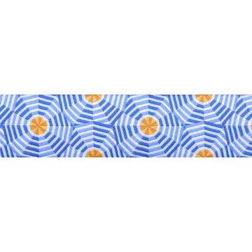 Renaissance Ribbon La Dolce Vita Sun Shade Band Blau 1 Yard