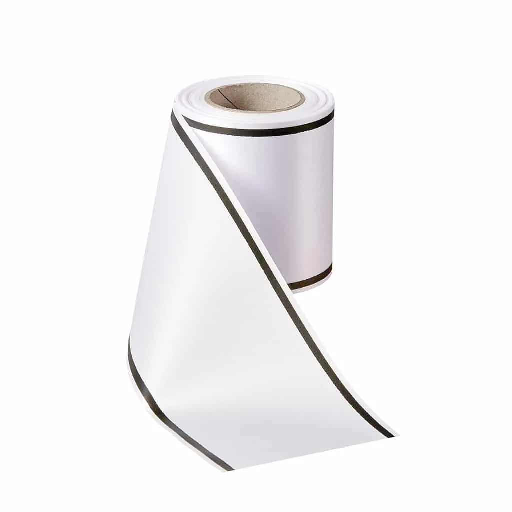 ALJO DESIGN Supersatin-Kranzband Strich-Rand Kranzband 25 m