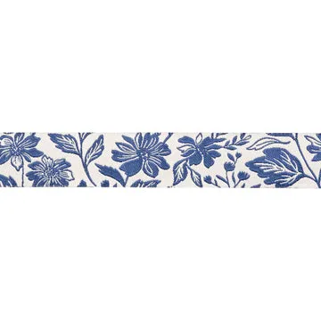 Renaissance Ribbon True Love Romance Blooms Webband 22mm 1 Yard blau