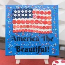 Buttons Galore American Flag Bastelset US-Fahne 8x10