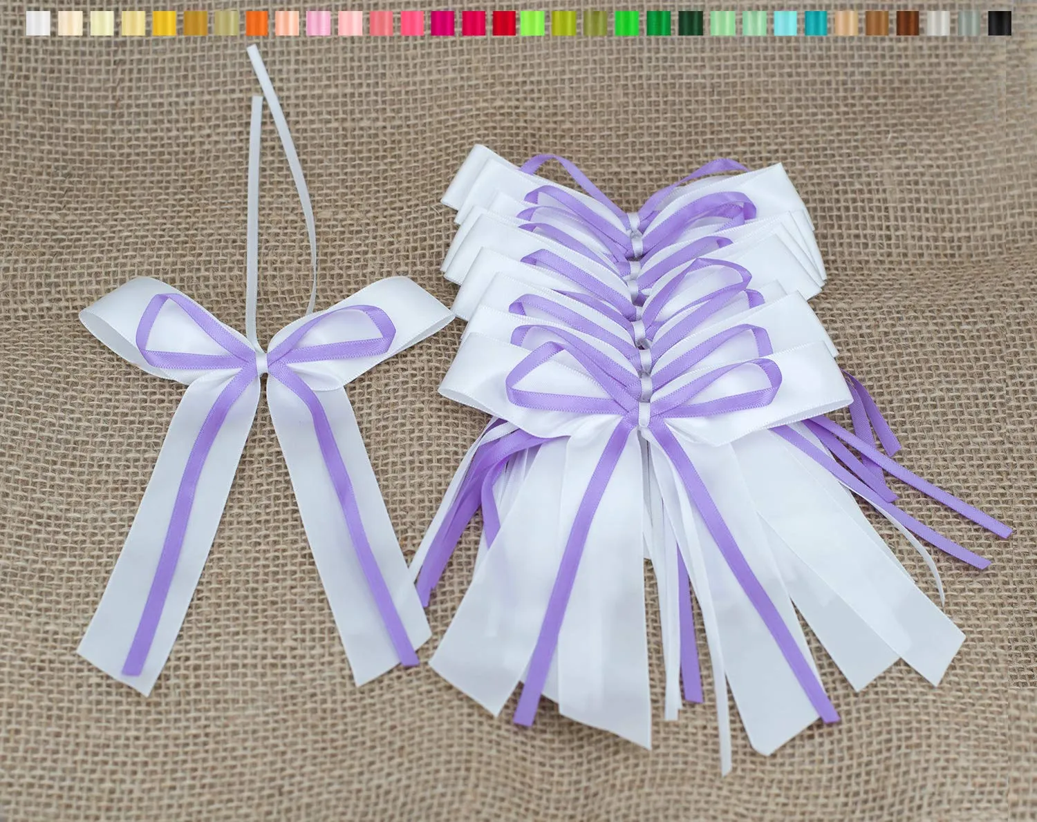Creativery Antennenschleifen Hochzeit 10 Stück