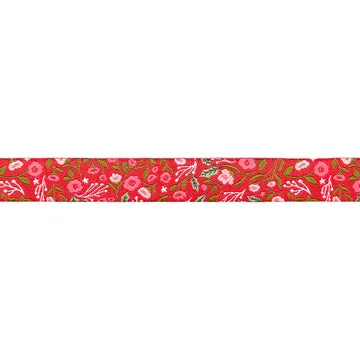 Renaissance Ribbon Berry and Pine Christmas Posies Webband 1 Yard
