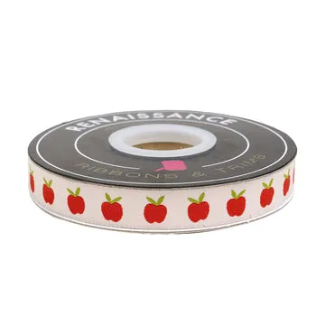 Renaissance Ribbon Catnap Apples Schleifenband 16mm 1 Yard