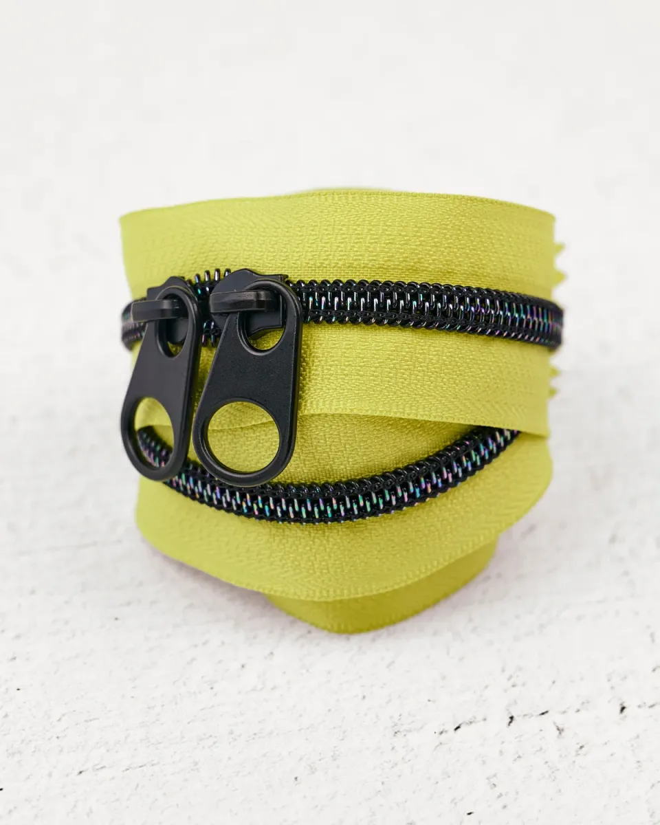 Renaissance Ribbons Limeade Handtaschen-Reißverschluss