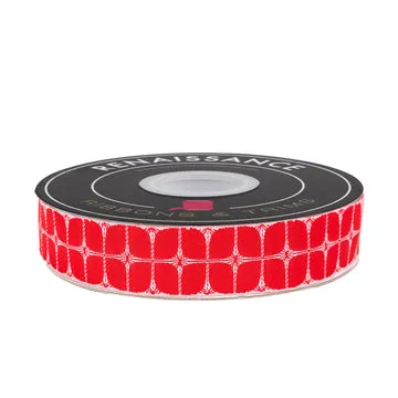 Renaissance Ribbon 12 Days Starlite Webband 22mm 1 Yard retro