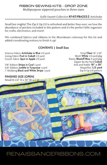 Renaissance Ribbon Zip It Up 2.0 Nähset Organizer