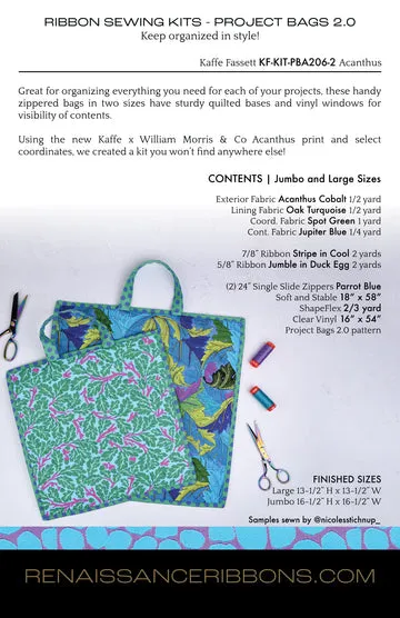 Renaissance Ribbon Project Bags 2.0 Nähset 2 Größen