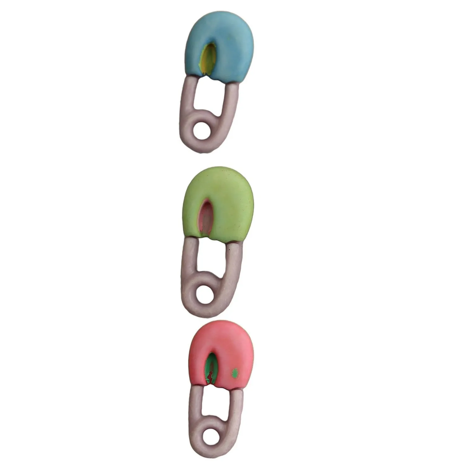 Buttons Galore Baby Hugs Diaper Pins Knöpfe 3 Stück Nylon