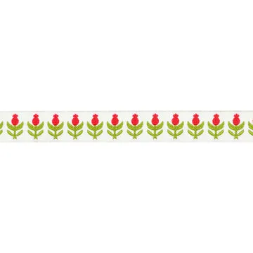 Renaissance Ribbon Buon Natale Pomegranates Webband 1 Yard
