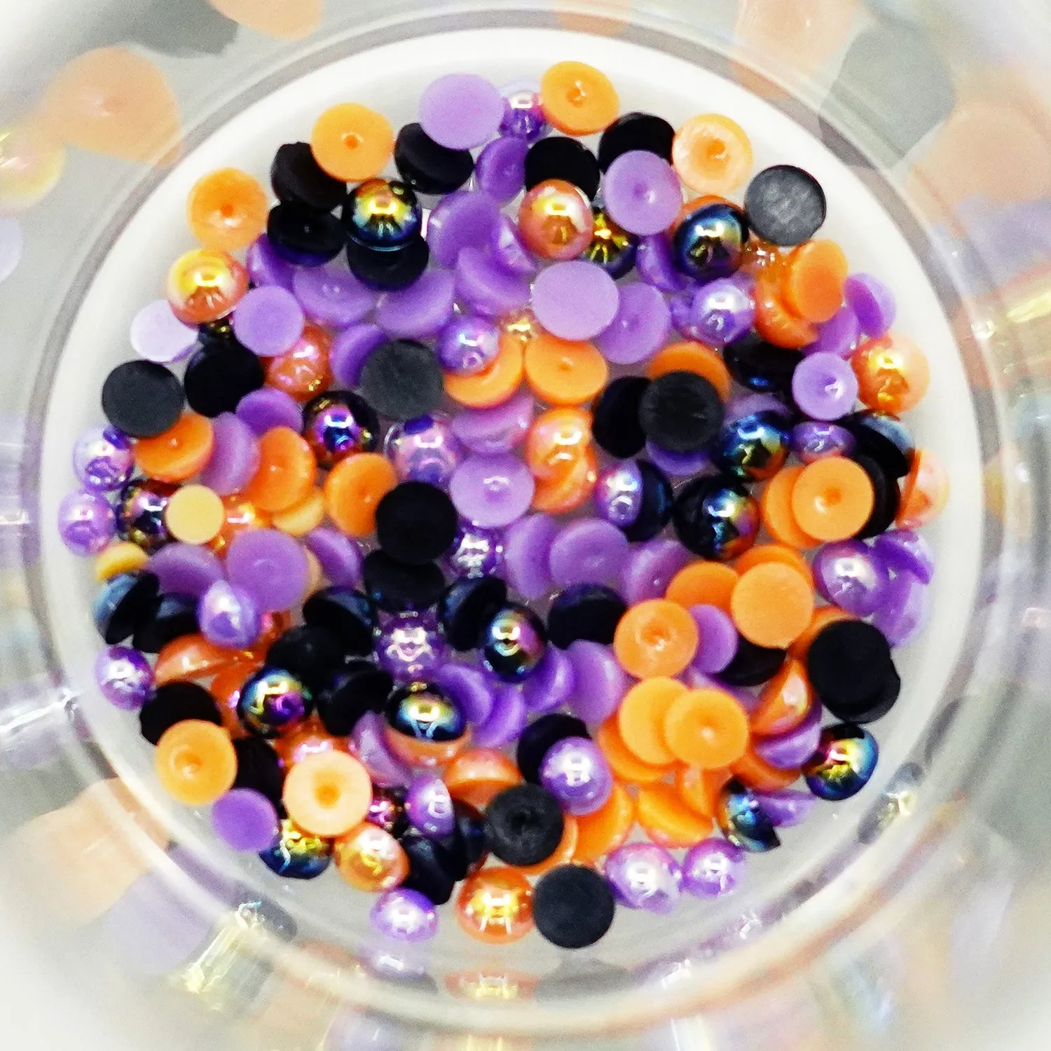 Buttons Galore Half Pearlz Halbperlen irisierend 4-6 mm