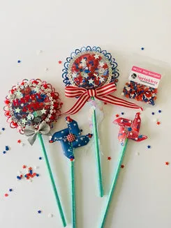 Buttons Galore Star Spangled Sprinkletz Streudeko 12g USA