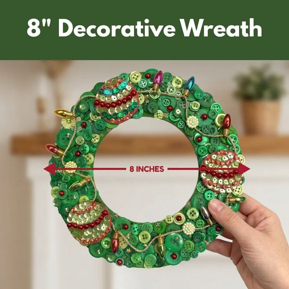 Buttons Galore Christmas Wreath Bastelset 20 cm Komplettset