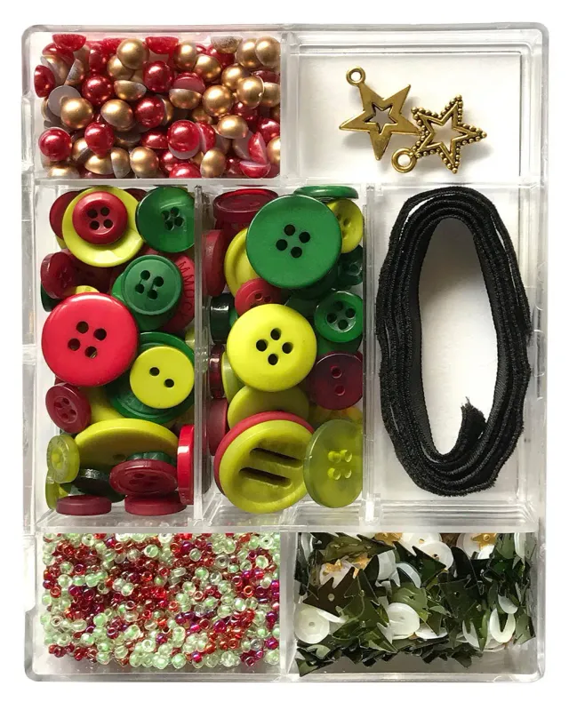 Buttons Galore Christmas Carol Bastelset Weihnachten Box