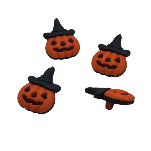 Buttons Galore Jack-O-Lantern Witch Hat Bastelknopf