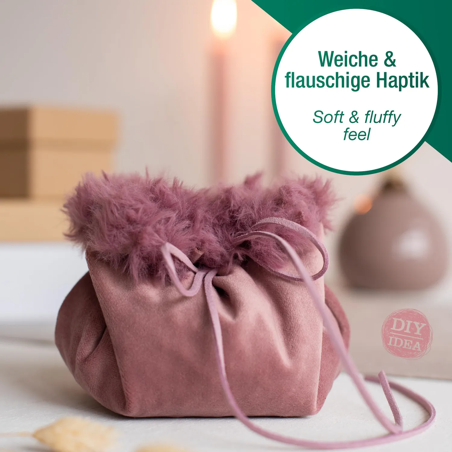 Halbach Kunstfell-Schnur Kuschelwolle 50g Strickwolle