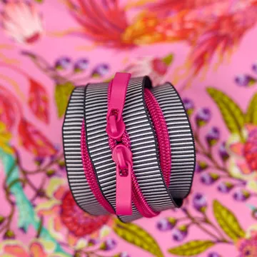 Renaissance Ribbon Bubble Pop Taschenreißverschluss Doppelschieber