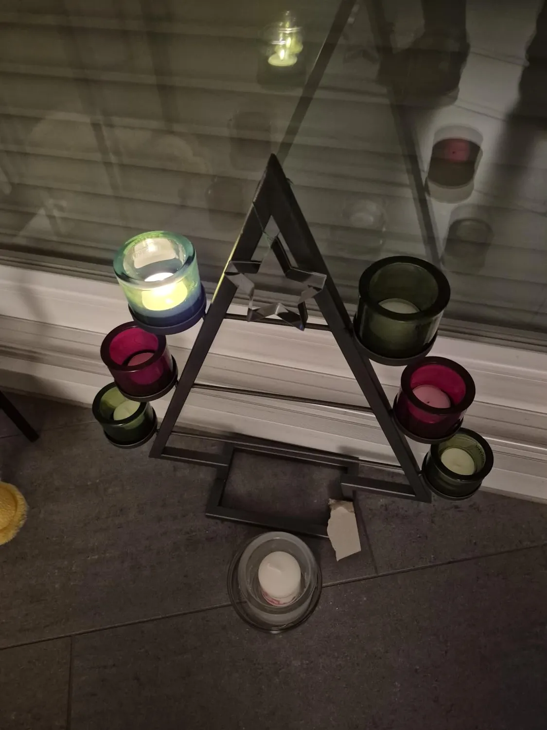 Creativery Teelichtgläser Glas Zylinder 4er Set