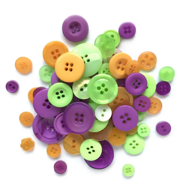 Buttons Galore Trick or Treat Knöpfe Halloween waschbar