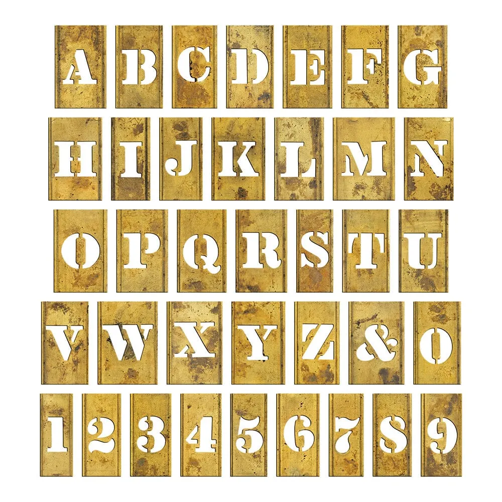 Tim Holtz Idea-ology Stencil Chips Mini Chipboard