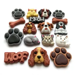 Buttons Galore Pets and Pals Tierknöpfe 36er Hund Katze