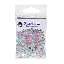 Buttons Galore Sparkletz Snow Crystals Streuteile 10 g