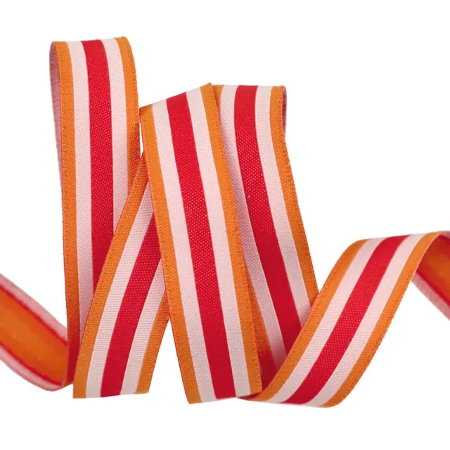 Renaissance Ribbon 3 2 1 Blastoff Tube Sock Stripe Webband 16mm 1 Yard