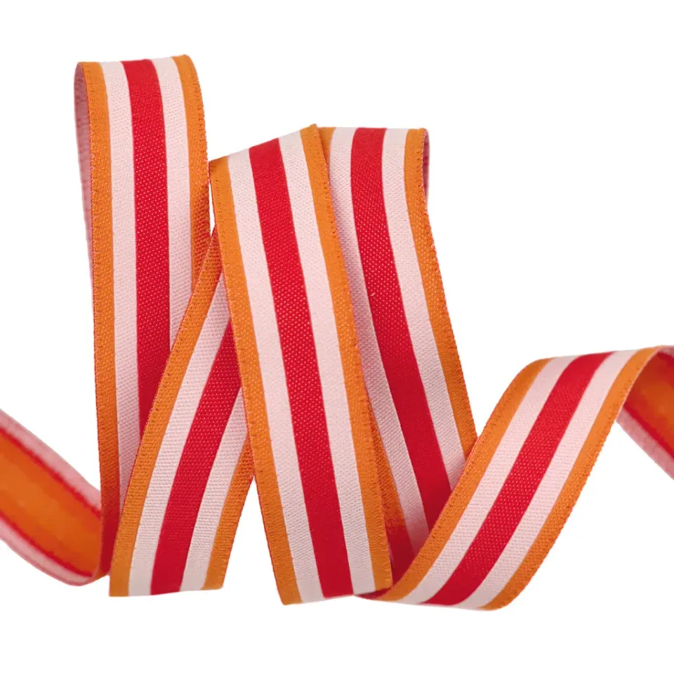 Renaissance Ribbon 3 2 1 Blastoff Tube Sock Stripe Webband 16mm 1 Yard