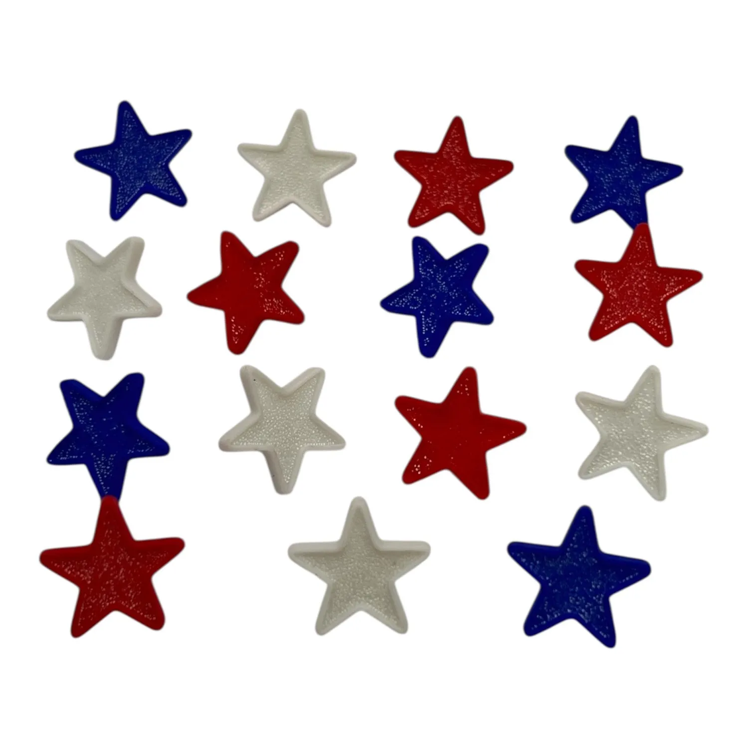 Buttons Galore America 250 Classic Star Knöpfe 15 Stück Sterne matt